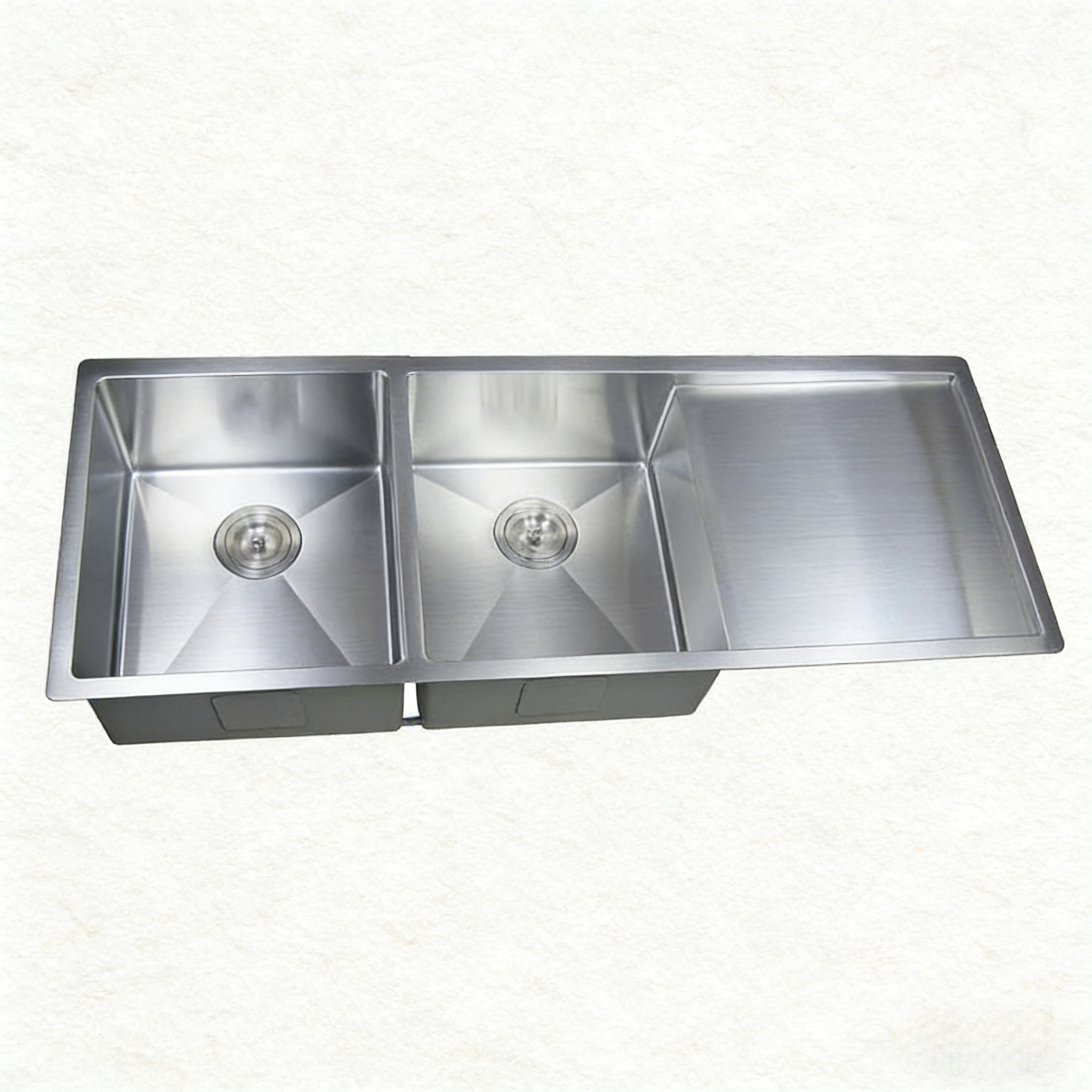 Stainless Steel Kitchen Sink Double Bowls 1160*450*220mm