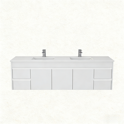 Polar Double Bowls PVC Wall-Mounted  Vanity 1800*460*545mm