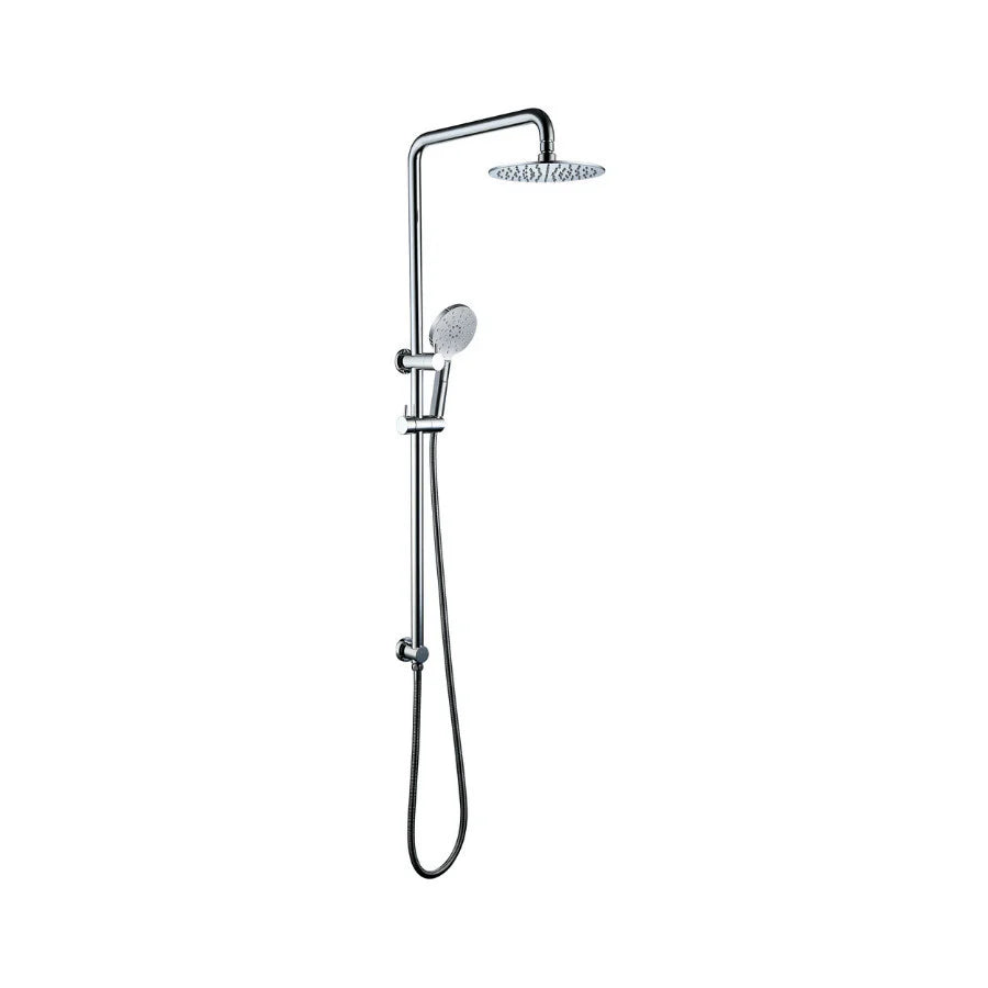 2 In 1 Round Shower Top Inlet Matte Brushed Nickel