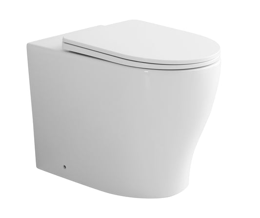 590*365*440mm Zeus Tornado Rimless Wall Faced Floor Pan LUX108 Trap Included