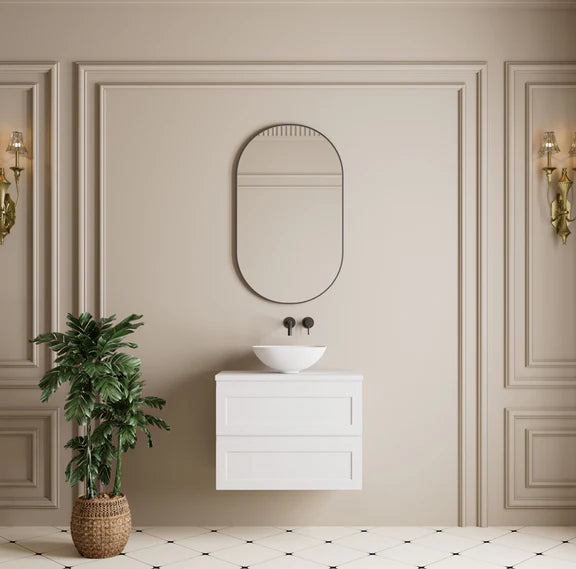 Oval Aluminum Framed Bathroom Mirror – Wall Mounted 450*900/600*1000mm