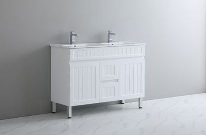 CETO Acacia Floor Vanity PVC Cabinet With Leg 600/750/900 AC124DL/AC154L/AC154DL-MW-MW/-MB