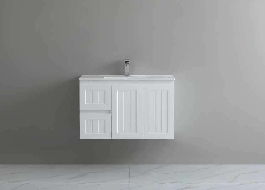 CETO Acacia Vanity SLIM Wall Hung Cabinet 590/730/890 AC63W/AC73RW/AC93LW/AC93RW- MB/-MW