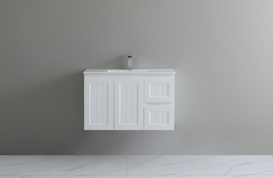 CETO Acacia Vanity SLIM Wall Hung Cabinet 590/730/890 AC63W/AC73RW/AC93LW/AC93RW- MB/-MW