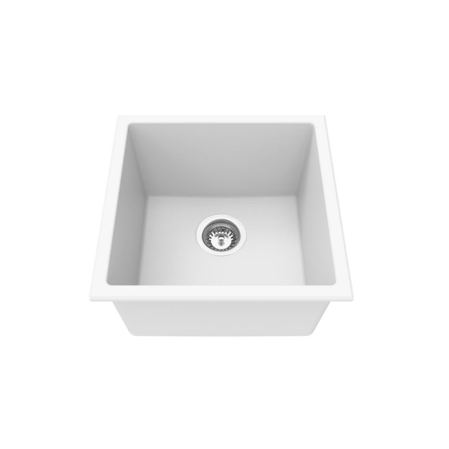 432*432*246mm Quartz Undermount Kitchen Sink QKS4343-MB/MW