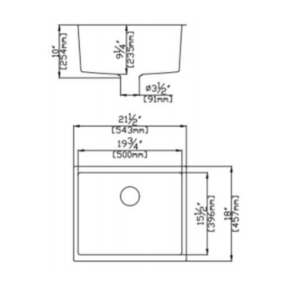 543*457*250mm Quartz Undermount Kitchen Sink QKS5445-MB/MW
