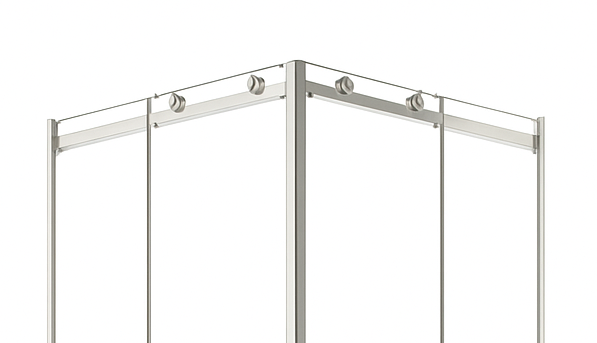 Shower Screen Double-Sided Corner Accessory Package D