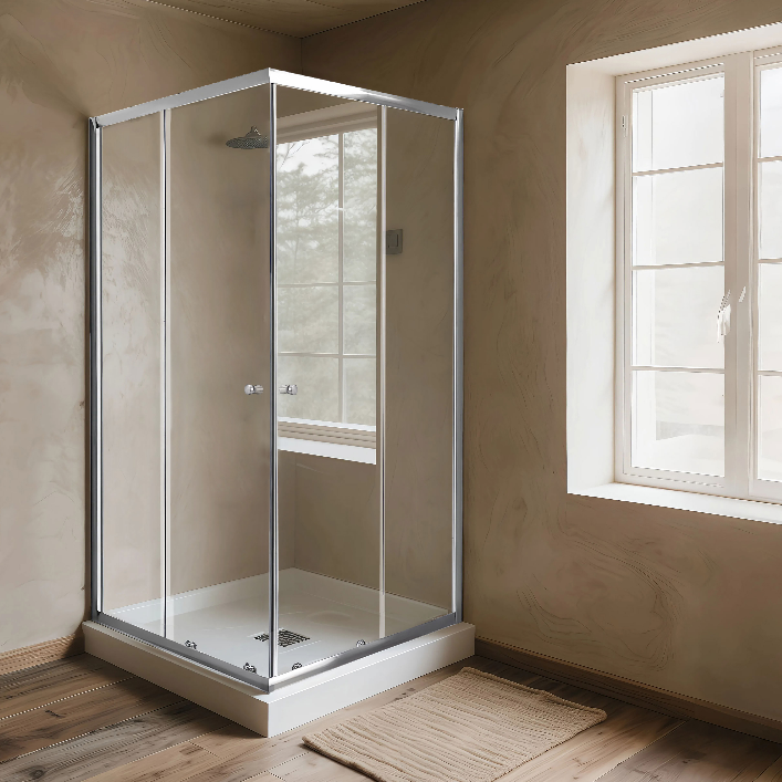 Two Fixed + Two Sliding Shower Door