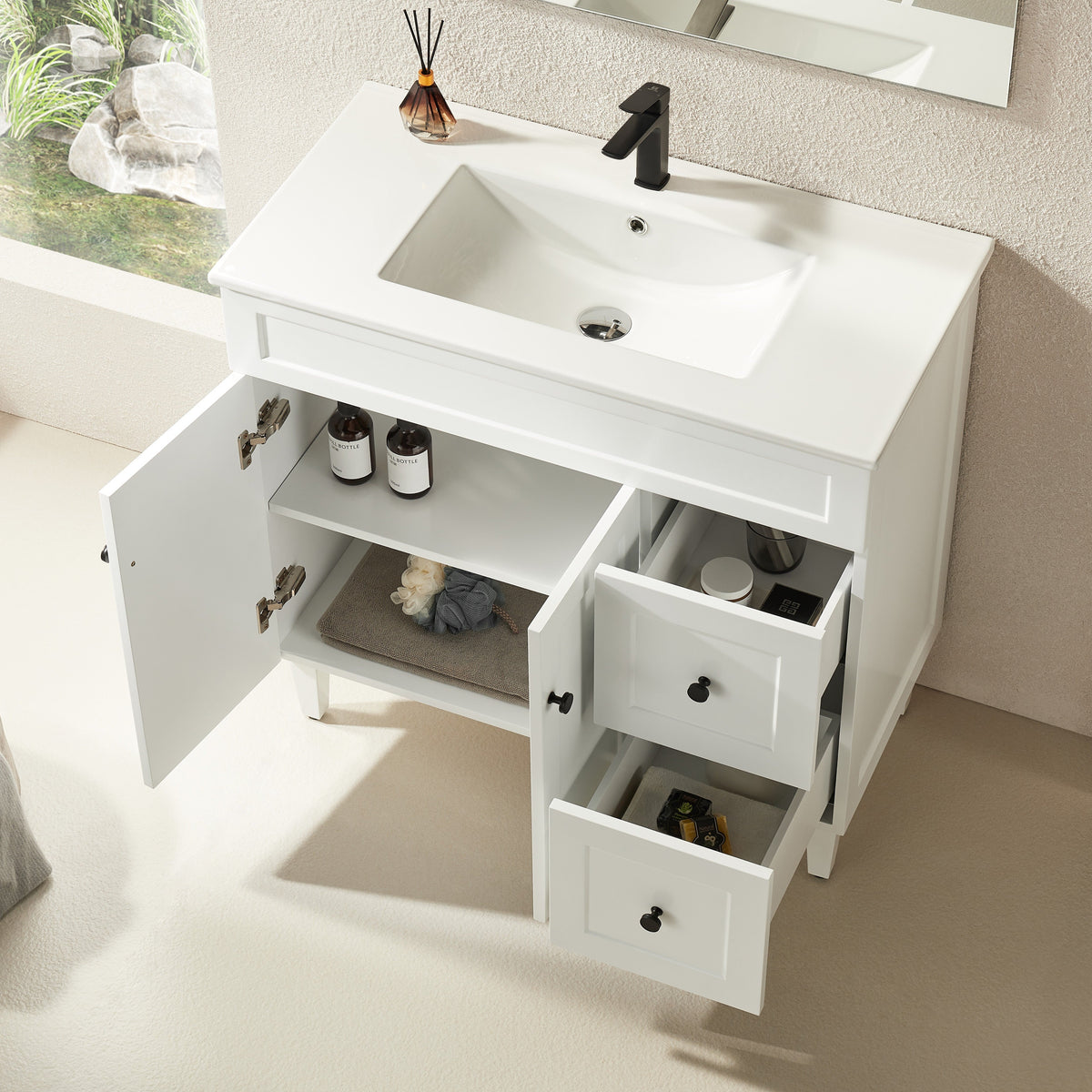 Ashford Freestanding Vanity 590/740/890mm (Luxern)