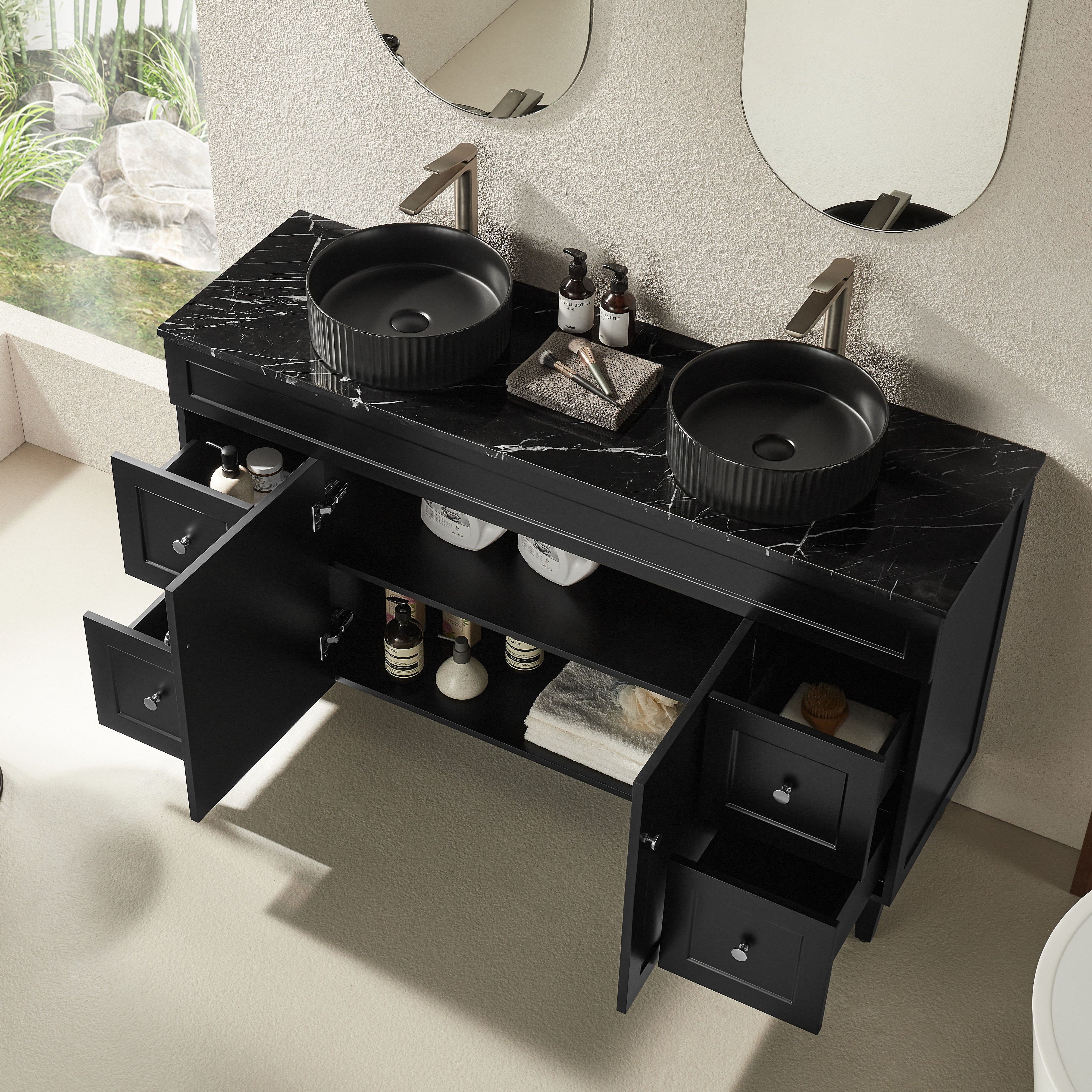 Ashford Floor PVC Cabinet Soft Closing Doors 1190/1500mm