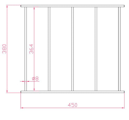 Cleaners Sink with Wall Brackets and Grate 555*455*200mm