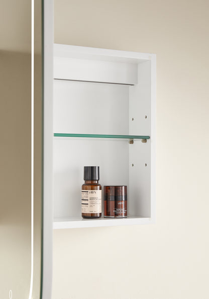 LED PVC Mirror Shaving Cabinet – Modern Bathroom Storage 450x900x155mm