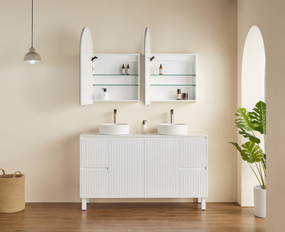 LED PVC Mirror Shaving Cabinet – Modern Bathroom Storage 600x900x155mm