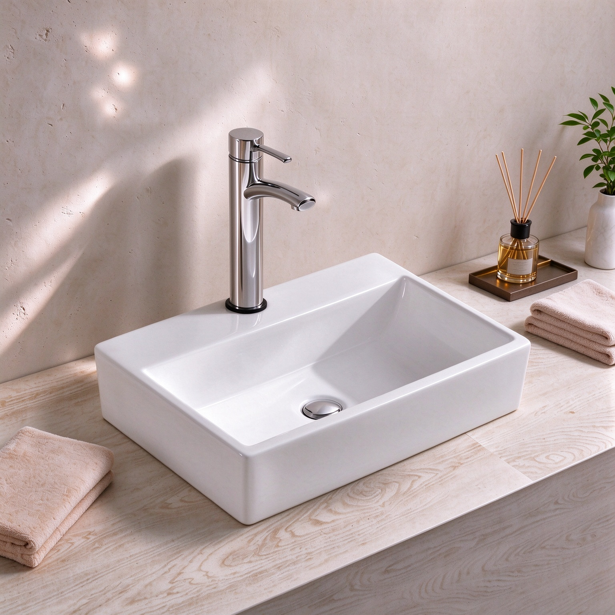 Wall-hung/Above Counter Basin 520*360*120mm