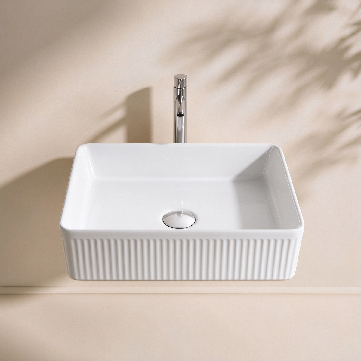 Rectangle Above Counter Basin 500*680*120mm LH-BS11-500GW/MW/MB