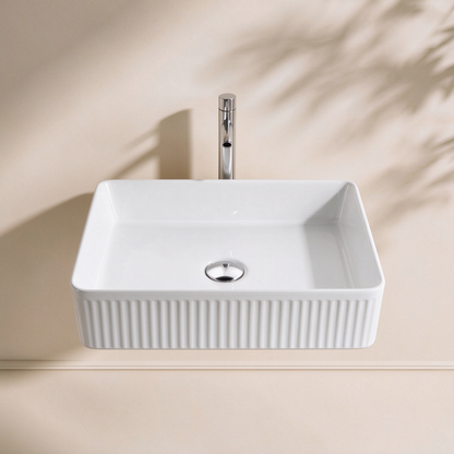 Rectangle Above Counter Basin 500*680*120mm LH-BS11-500GW/MW/MB