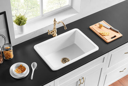 457-810mm Camden Fireclay Square insert/undermound Sink FCS457GW/MB FCS677GW/MB FCS810GW/MB