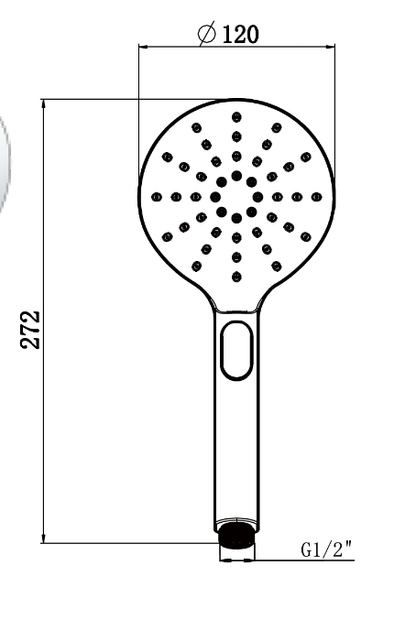 Water-Efficient 3-Mode ABS Hand Shower