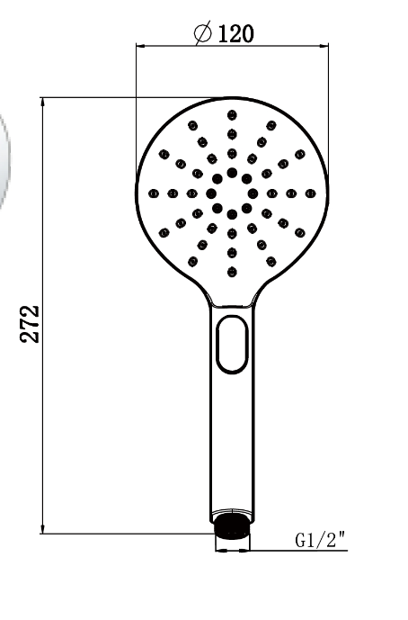 Water-Efficient 3-Mode ABS Hand Shower