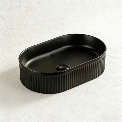 Flow Ribbed Arch Console Basin 490*310*130mm