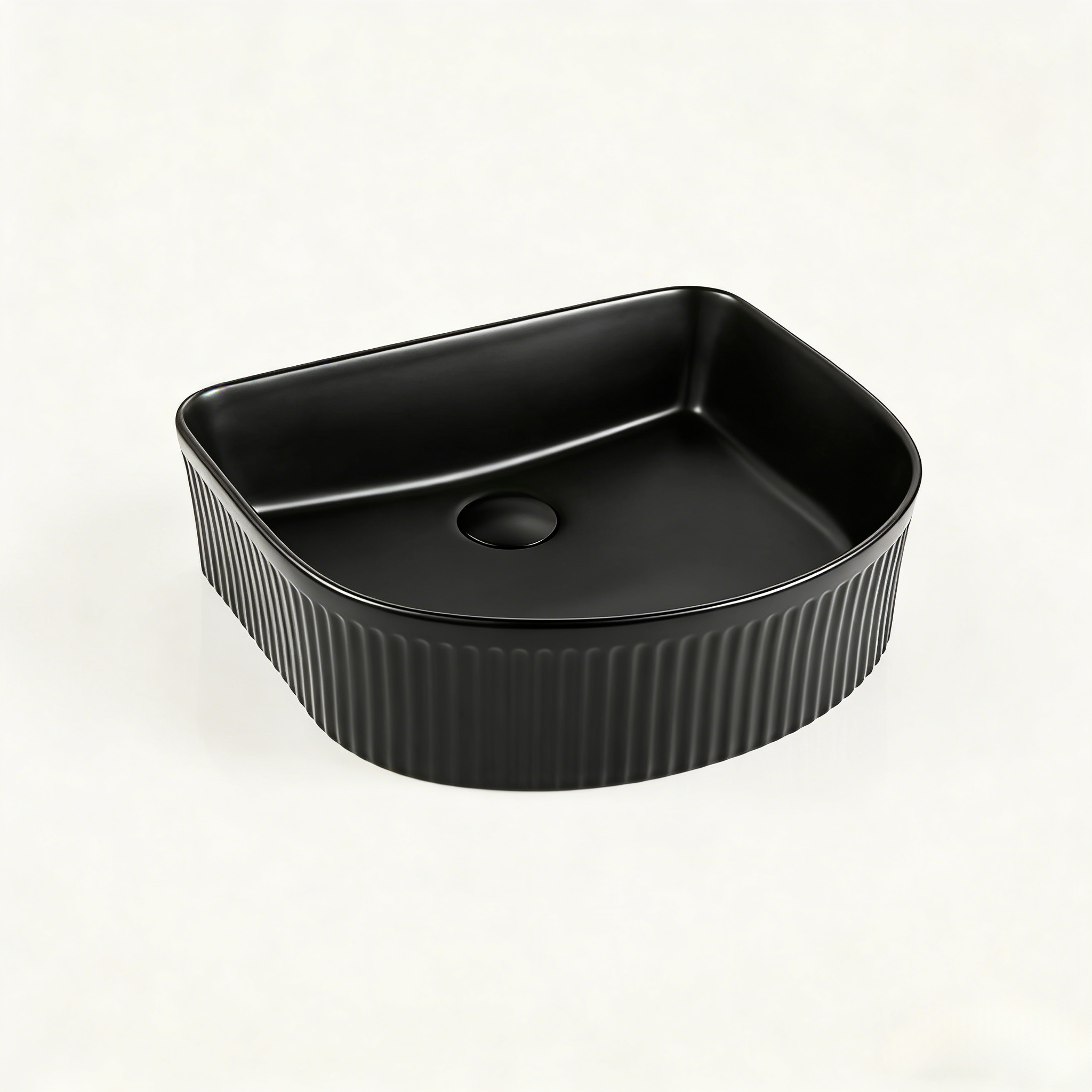 Floe Ribbed Arch Console Basin 415*365*120mm