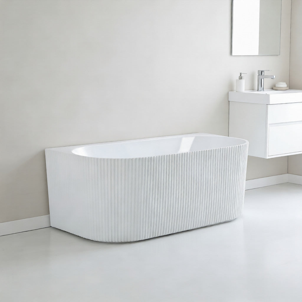 Rochelle Oval  Back to Wall Bathtub 1500x750x580mm