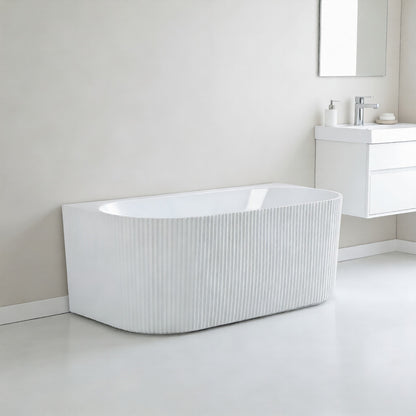 Rochelle Oval  Back to Wall Bathtub 1500x750x580mm