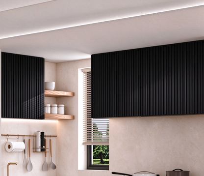 Kitchen Overhead Wall Cabinet Cupboard 700mm Hight Unit Combination Reeded Design
