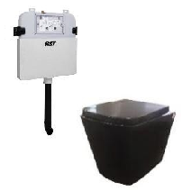 Flux R&T inwall Floor toilet Suite