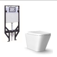 Qubist R&T inwall Wall-Mounted Toilet Suite