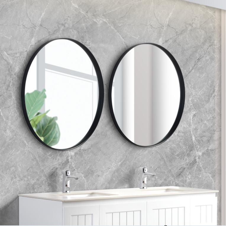 Aluminum Framed Bathroom Mirror – 600/700/800mm Wall Mounted