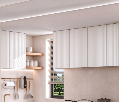 Kitchen Overhead Wall Cabinet Cupboard 700mm Hight Unit Combination Reeded Design