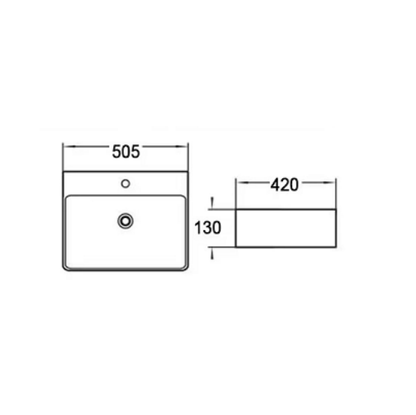 Wall-Mounted Basin 425-900mm