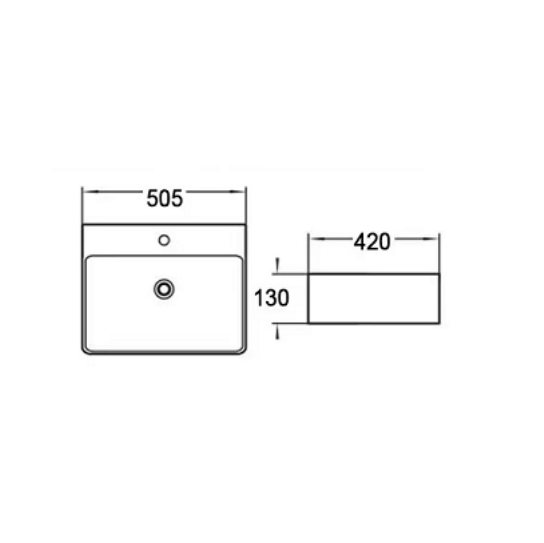 Wall-Mounted Basin 425-900mm