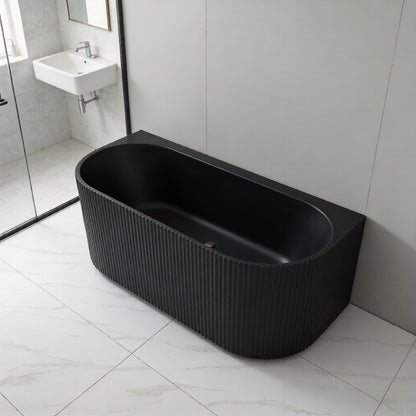 Rochelle Oval  Back to Wall Bathtub 1500x750x580mm