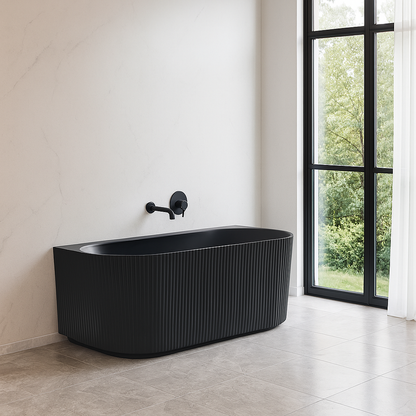 Rochelle Fluted Back to Wall Bathtub 1500/1700mm