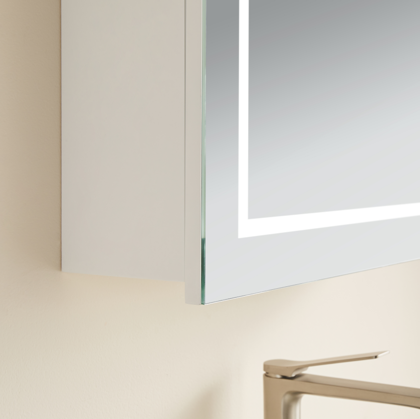 LED Shaving Cabinet 600x900x155mm LH-MR07LED-6090MW/MB