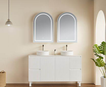 LED Shaving Cabinet 600x900x155mm LH-MR07LED-6090MW/MB