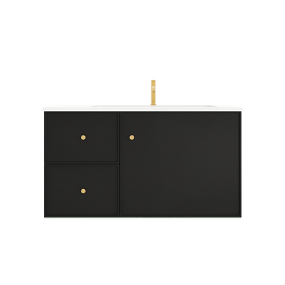 Vivid Pulse Wall Hung PVC Cabinet with Soft closing doors 590/740/890mm