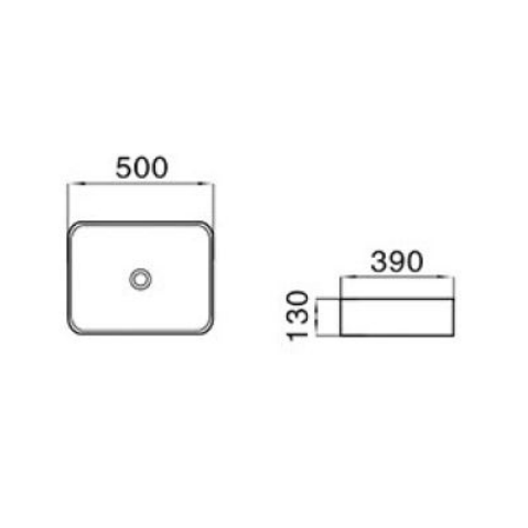 Above Counter Basin 500*390*130mm