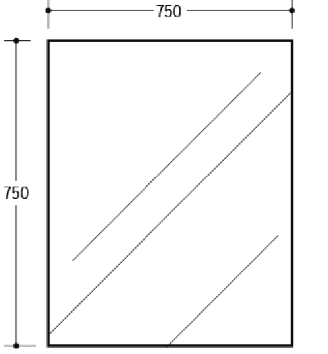 Matte Black Aluminum Framed Bathroom Mirror – 450-1200mm Wall Mounted