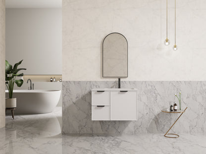 CETO Miami Wall Hung PVC Vanity with U shape soft closing drawers 600/750/900/1200SD/1500SD