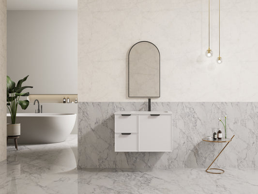 CETO Miami Wall Hung PVC Vanity with U shape soft closing drawers 600/750/900/1200SD/1500SD