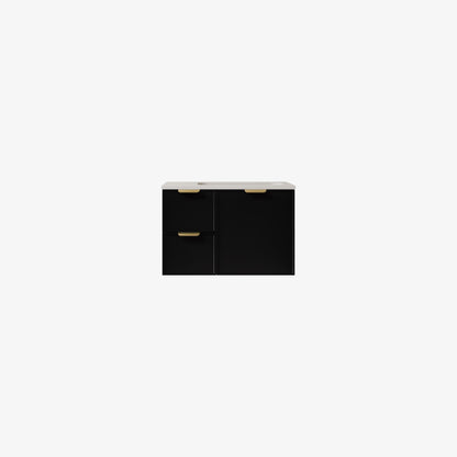 CETO Miami Wall Hung PVC Vanity with U shape soft closing drawers 600/750/900/1200SD/1500SD