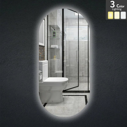 Ovian Back Lit LED Mirror 450*900mm Three Lights