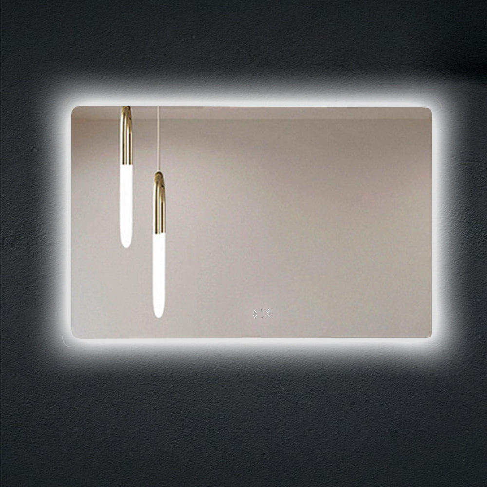 Ovian LED Back lit Mirror Pencil Edge Smart touch free controls 750/900/1200mm