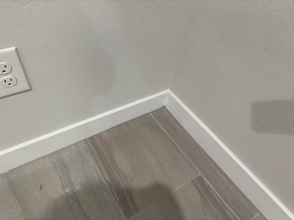 Baseboard Molding, Skirting Board, Durable Polimer Floor Moulding(Matte white)