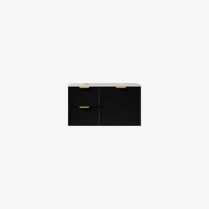 CETO Miami Wall Hung PVC Vanity with U shape soft closing drawers 600/750/900/1200SD/1500SD
