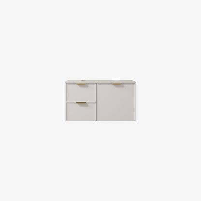 CETO Miami Wall Hung PVC Vanity with U shape soft closing drawers 600/750/900/1200SD/1500SD