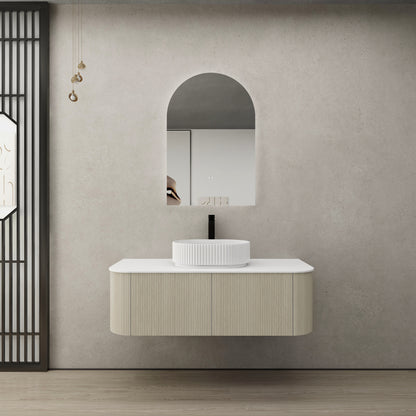 Bronte Coastal Oak Wall Hung Vanity 1200mm KC125W-CO